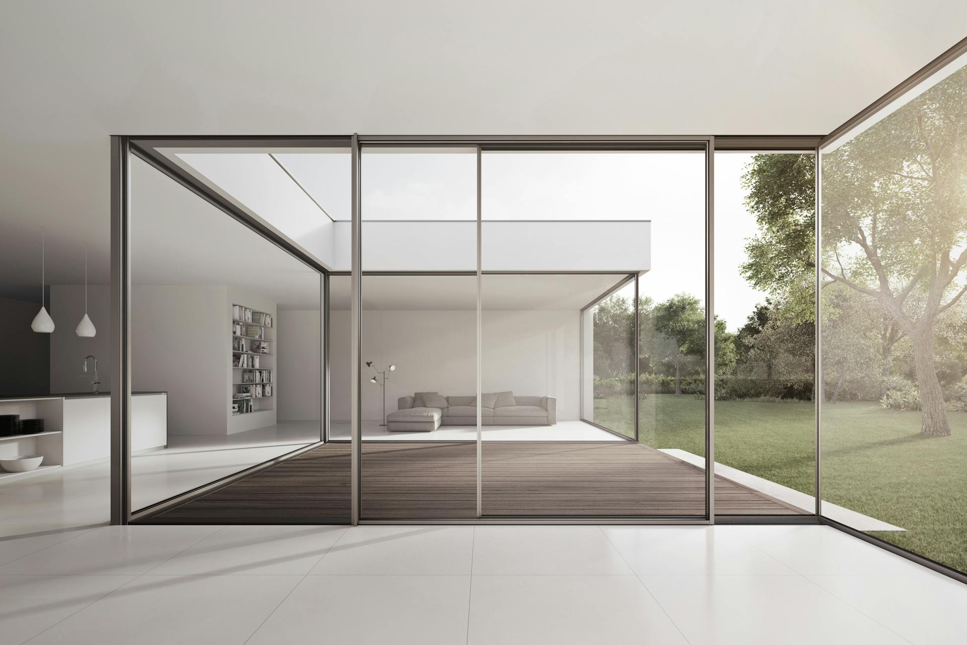 Contemporary Home featuring Solarlux Cero II Sliding Doors