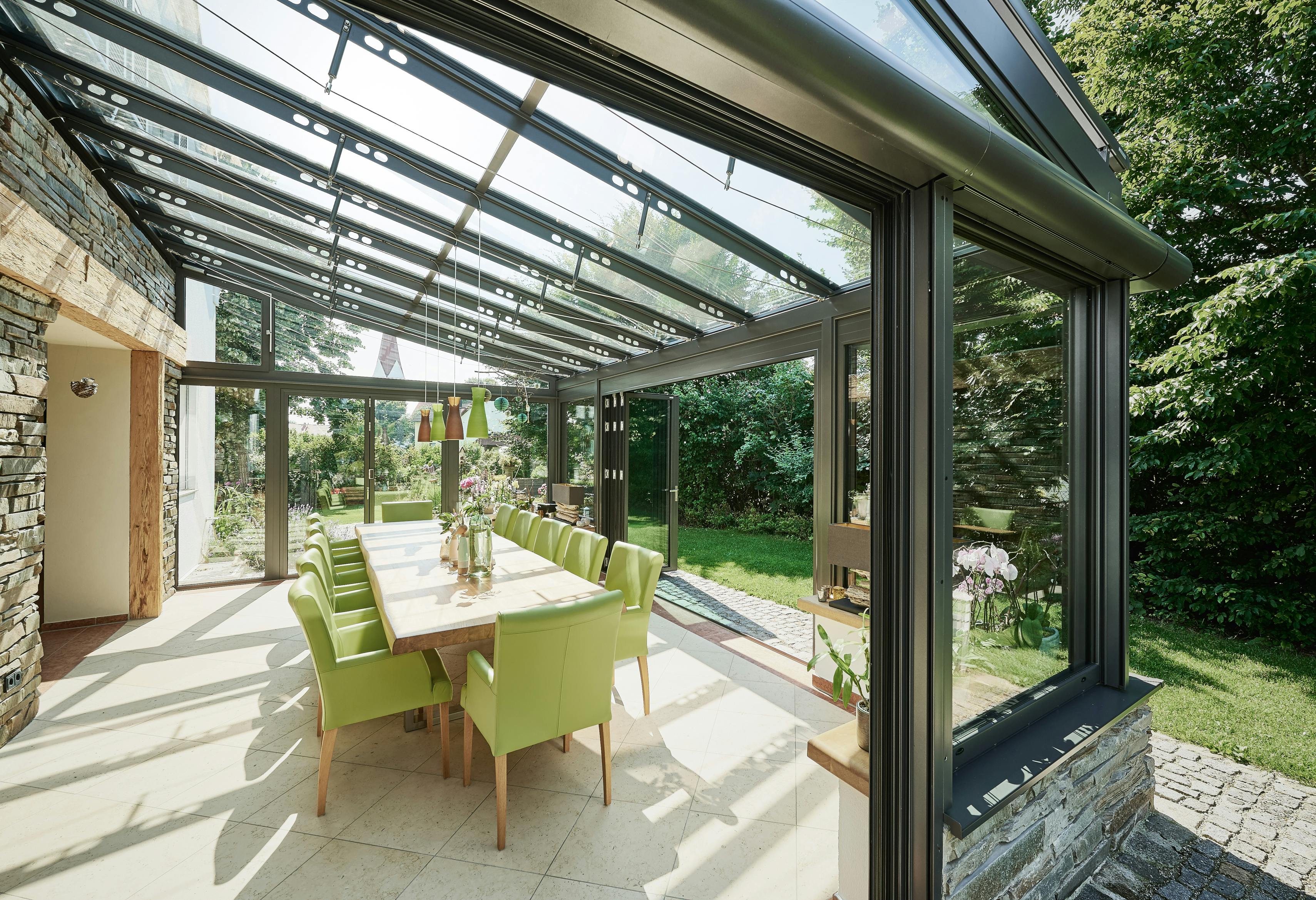 Solarlux Glass Extension with aluminium