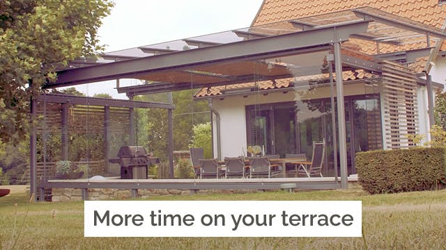Solarlux Atrium Plus Glass Room installed on a terrace