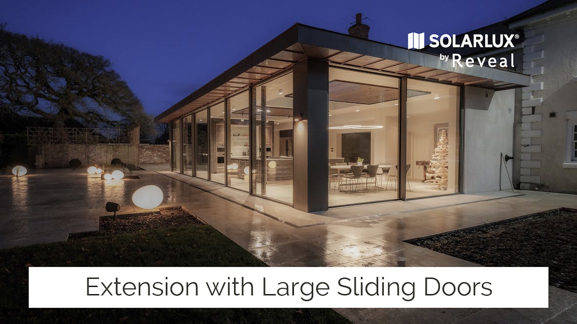 Video of oversized sliding glass doors project in Yorkshire