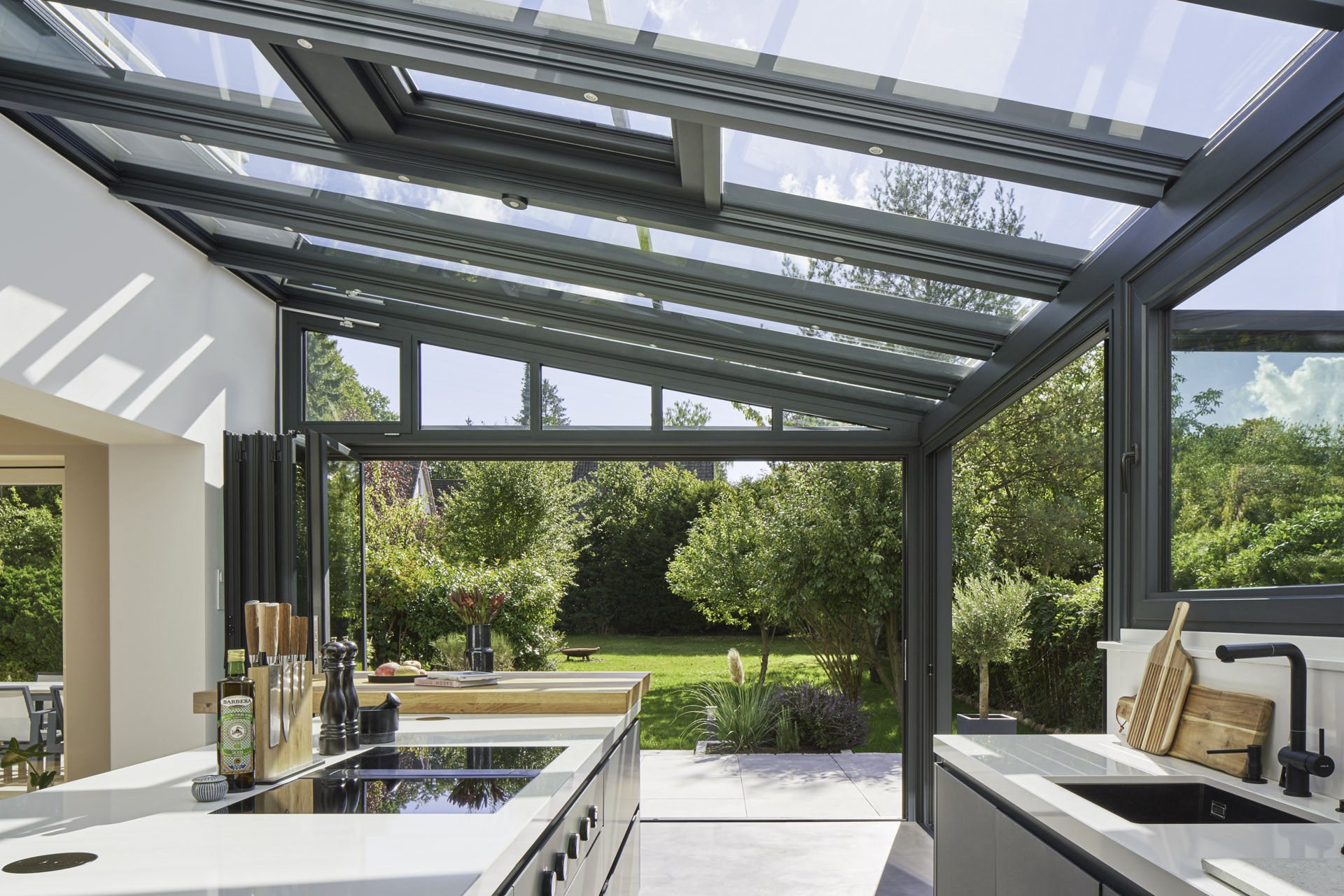glass kitchen extensions offer superb views of your garden