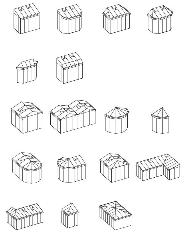 19 possible Solarlux Avantgarde configurations