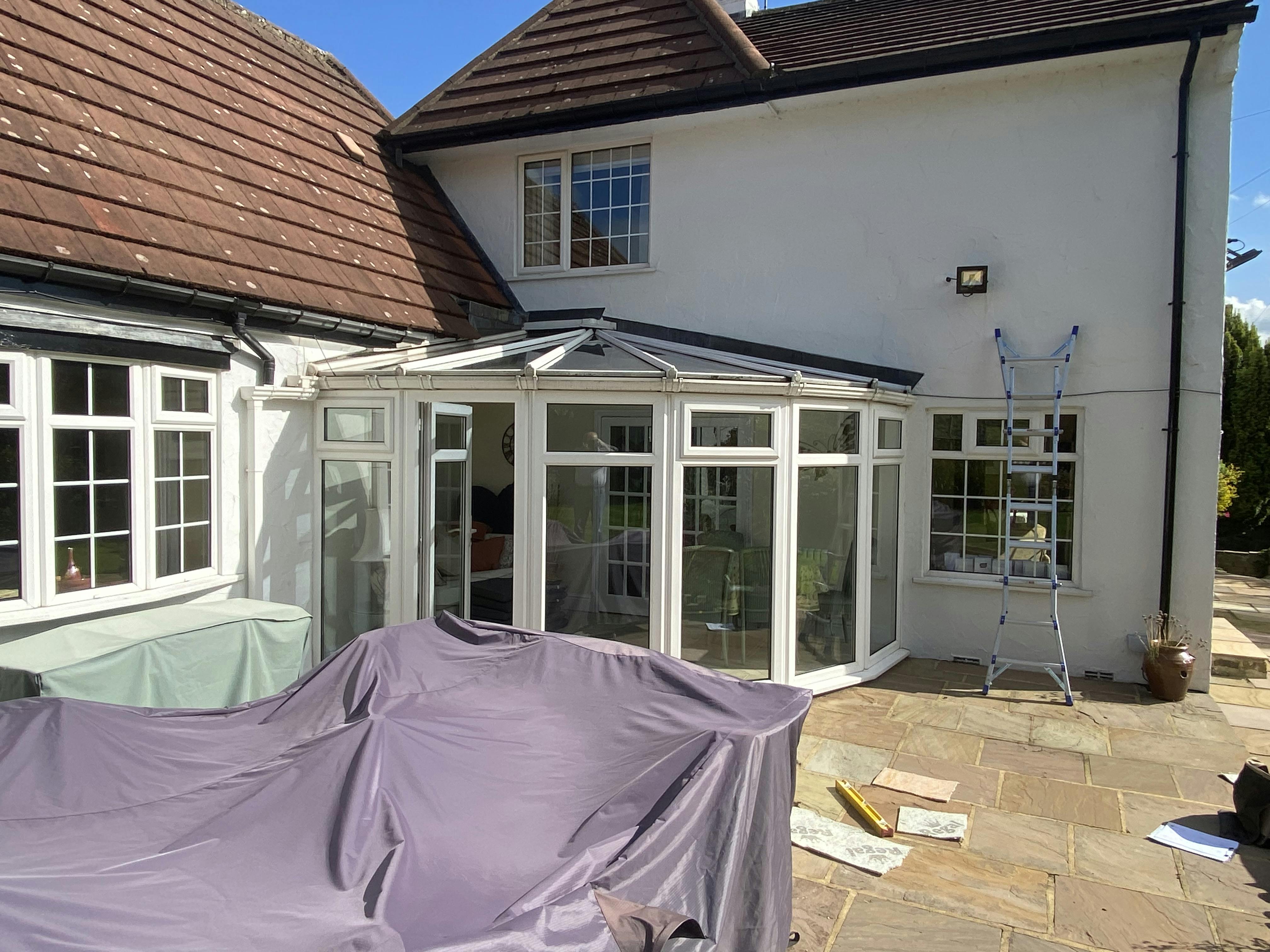 before picture of conservatory replacement project in Yorkshire
