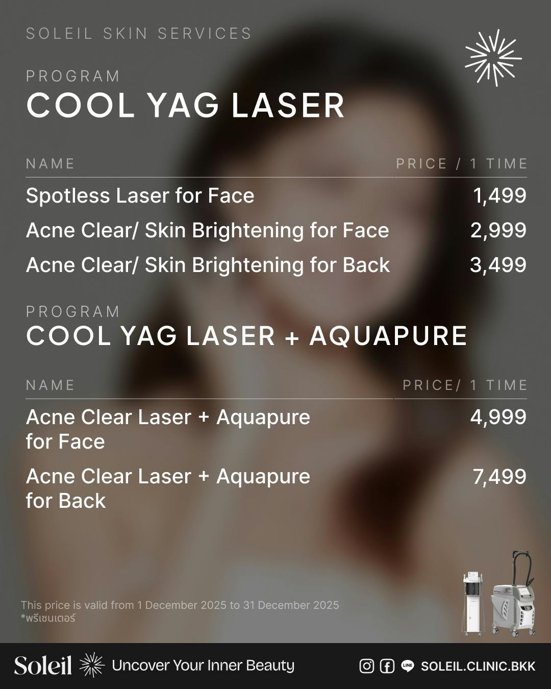 Soleil Skin Service: Cool Yag 1064 Laser & Aquapure ปรับผิวให้เนียนใสอย่างมั่นใจ