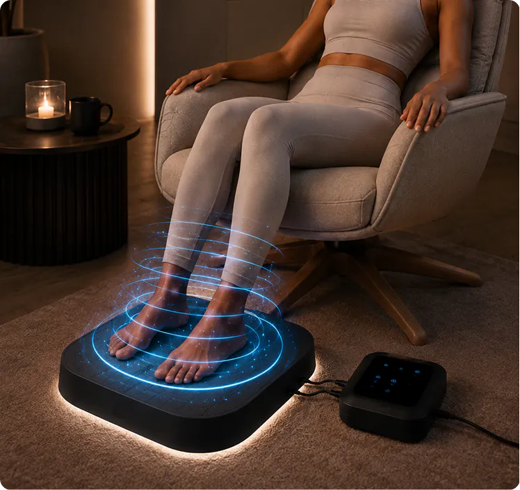 Lady getting feet treatment