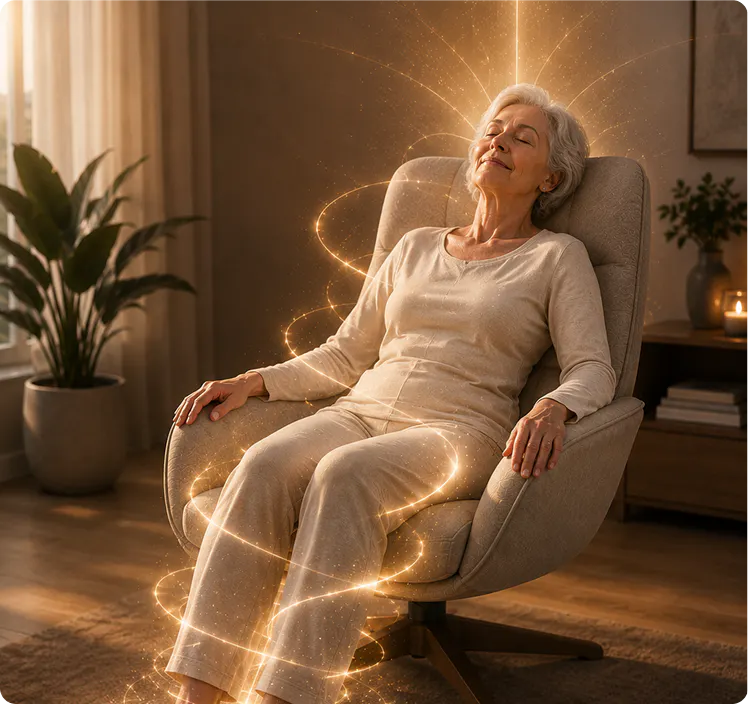 A lady receiving a spa treatment