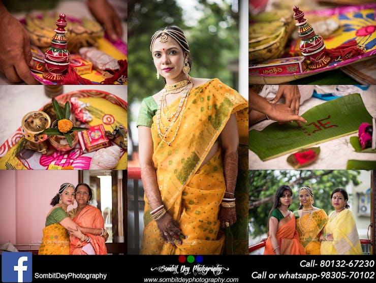 traditional bridal haldi look