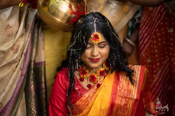 floral maang tikka for brides
