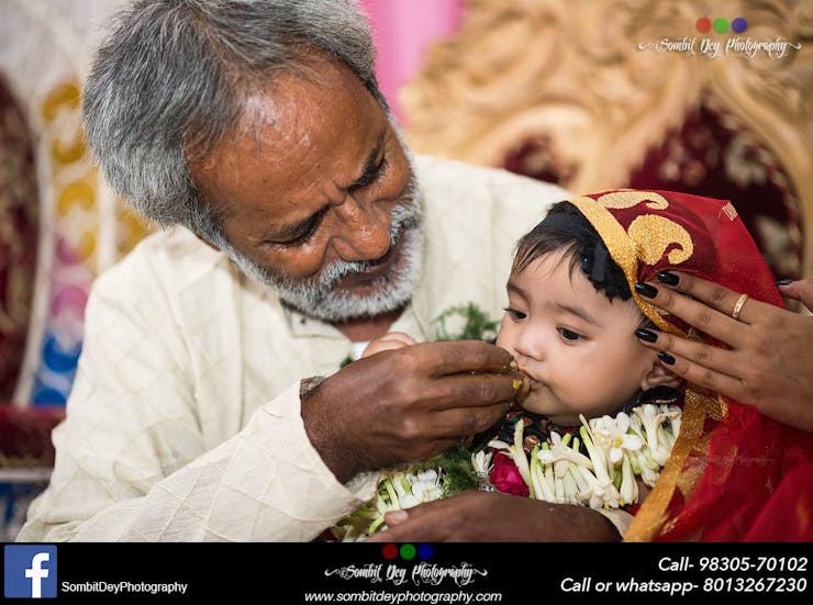 Baby's Annaprashan ceremony