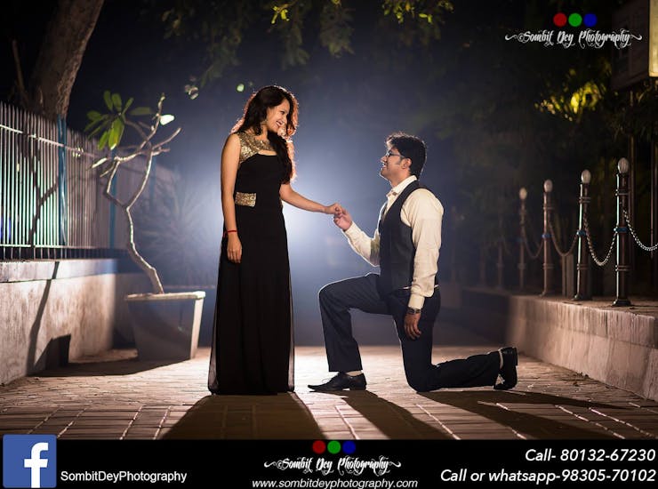 attractive engagement couple poses