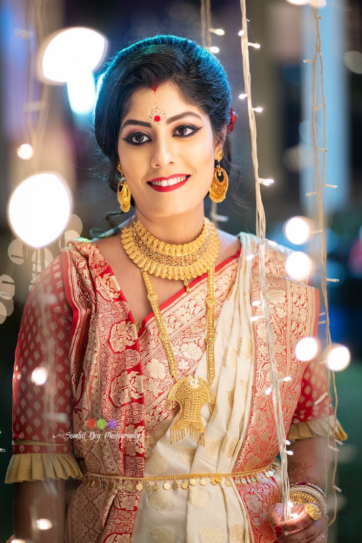 bengali reception look of bride