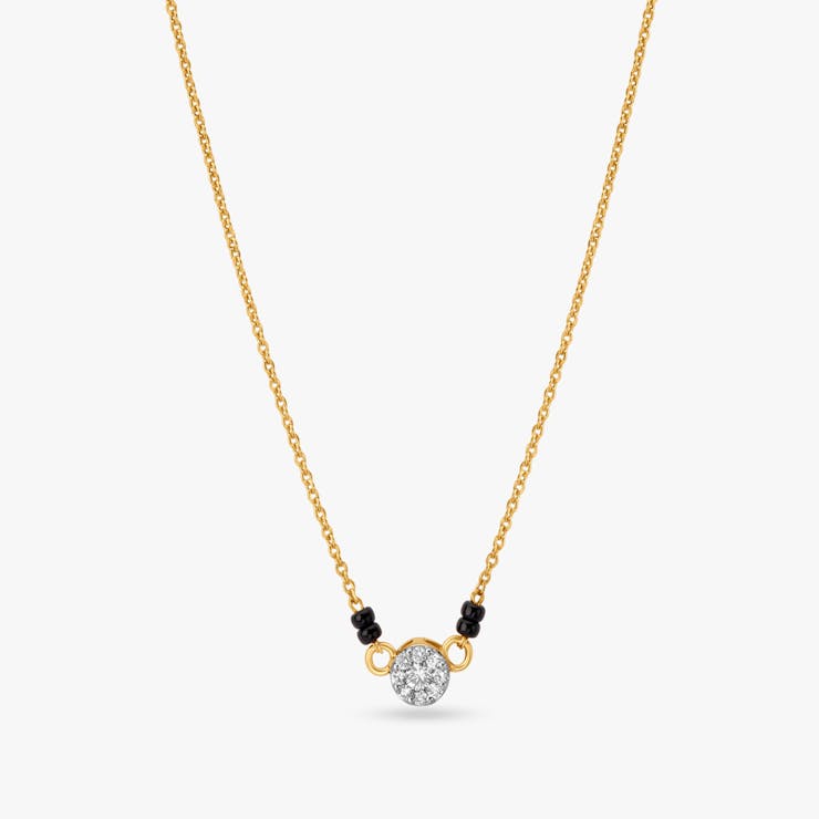 Mangalsutra with a minimalistic design