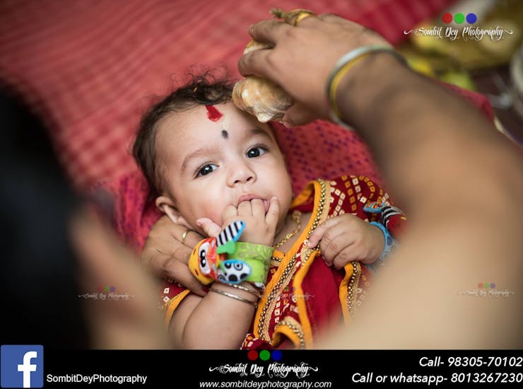 cute baby rice ceremony pictures