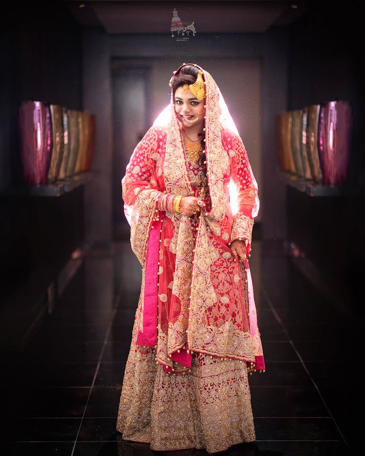 latest reception look for bengali bride