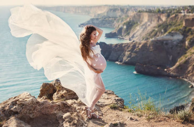 Flowing Maternity Dress