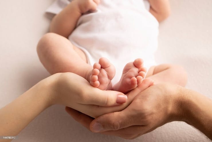 Daddy and Mom's Hands