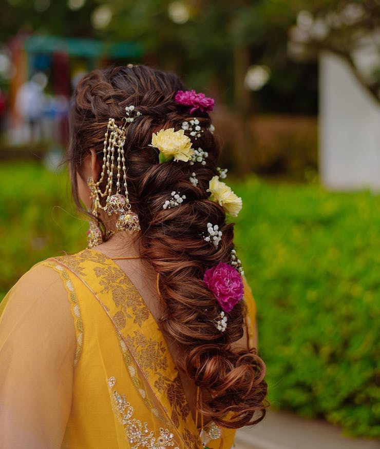 hairstyles for haldi function