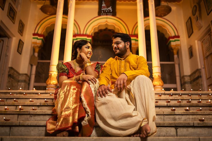 bengali groom reception ceremony dress
