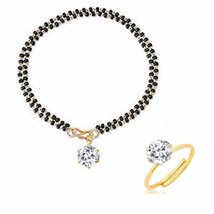 Mangalsutra ring and bracelet