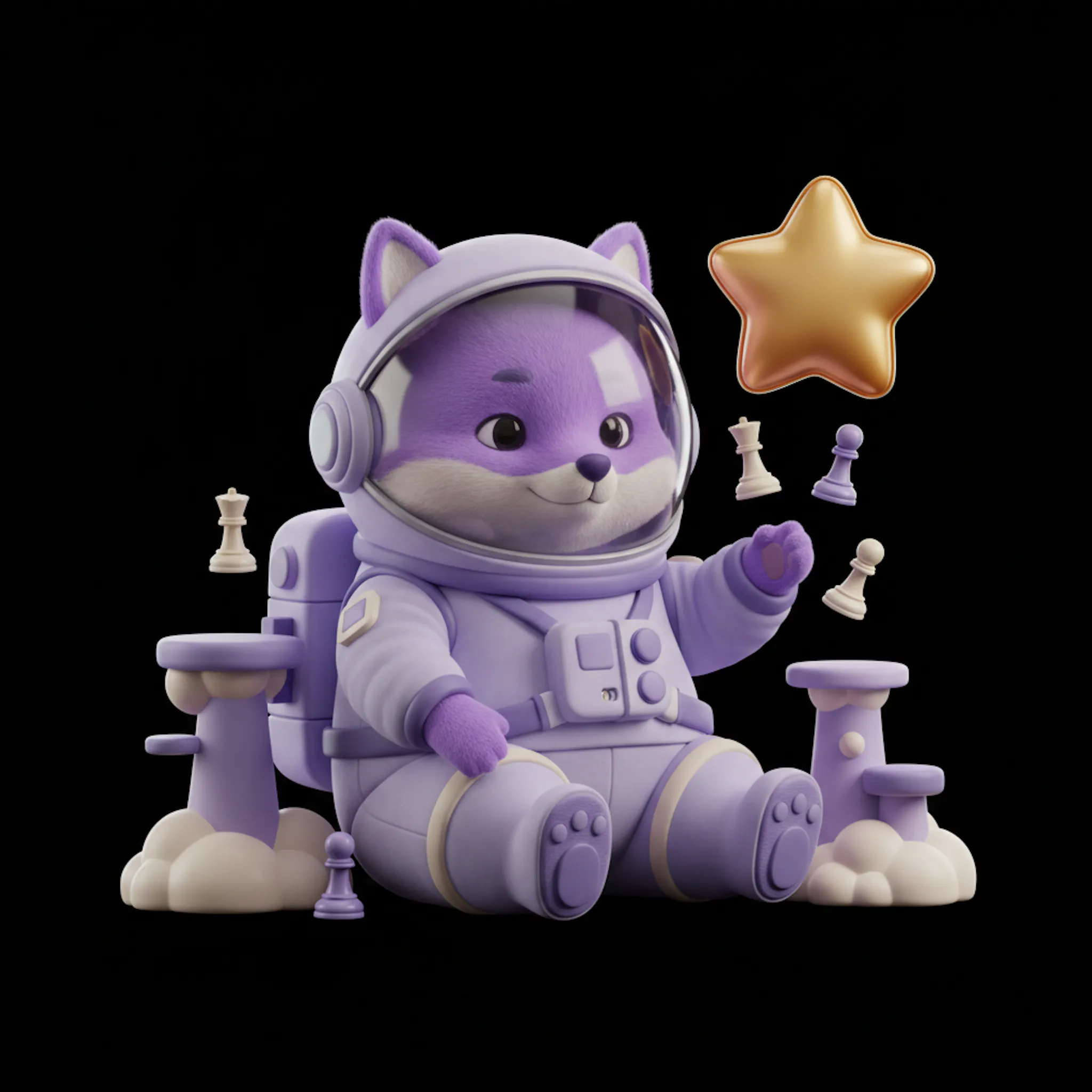 Astronauta SGD junto a una plataforma nube soft-tech