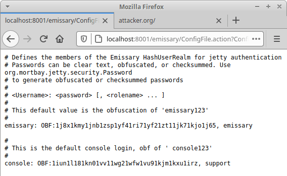 Emissary file disclosure vulnerability