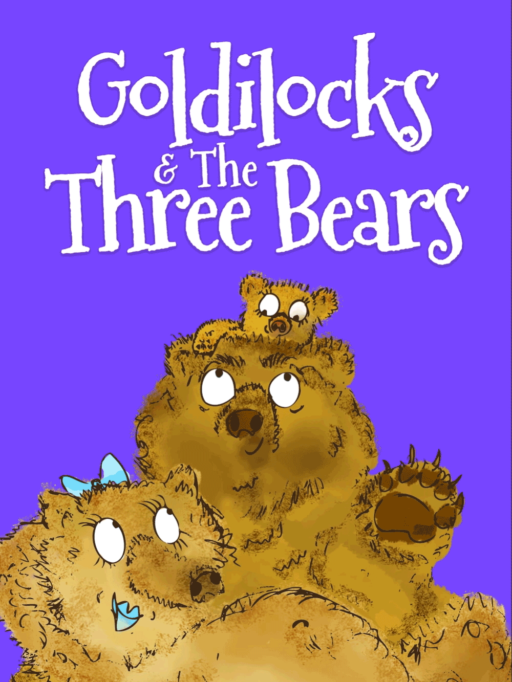 Animated Goldilocks And The Three Bears bedtime story children's book cover