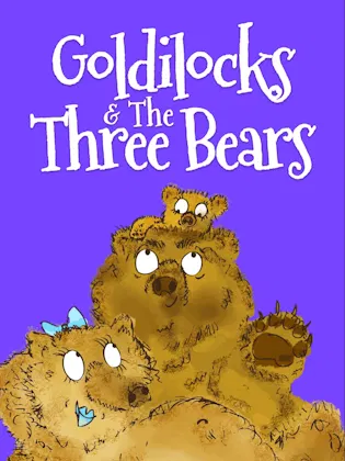 Animated Goldilocks And The Three Bears bedtime story children's book cover