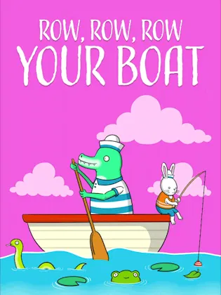Row, Row, Row Your Boat Nursery Rhyme Animated Cover