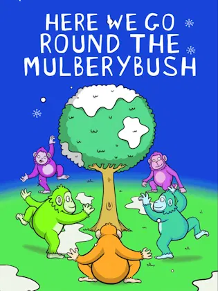 Here We Go Round the Mulberry Bush Nursery Rhyme Animated Cover