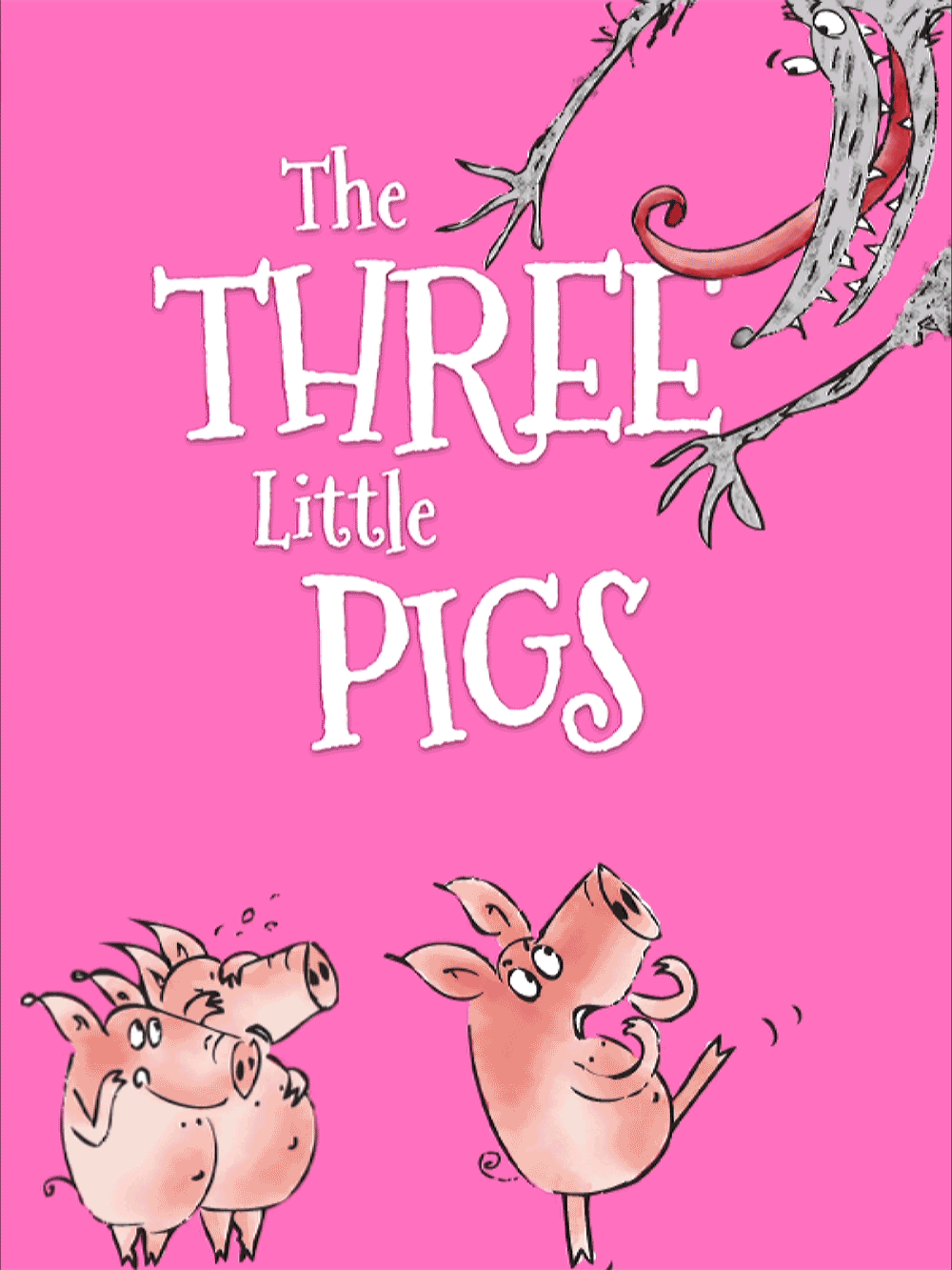 Animated Three Little Pigs Bedtime Story Book Cover