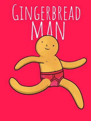 A Gingerbread Man Nursery Rhyme Audiobook Story Portrait Cover
