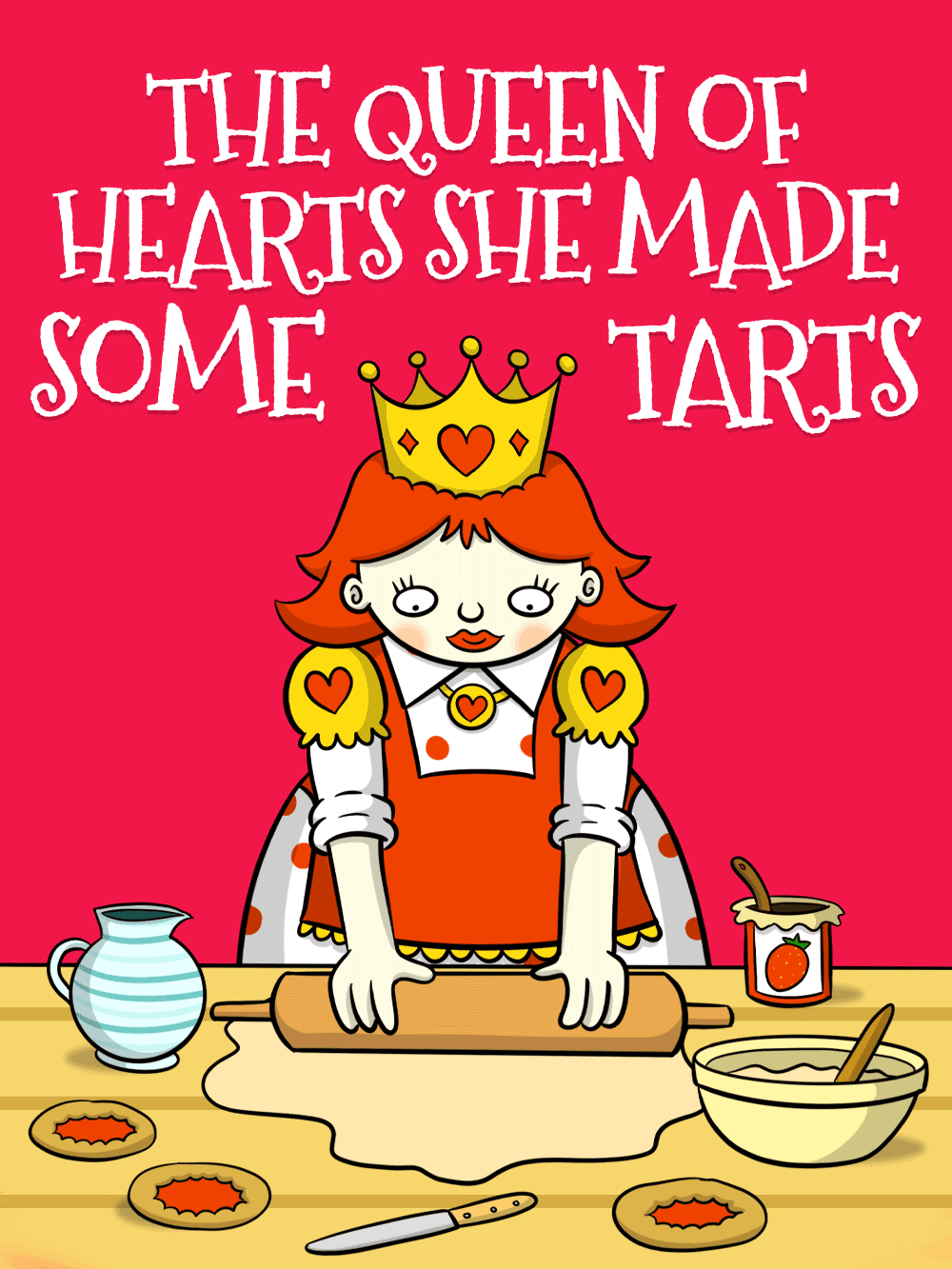 The Queen Of Hearts, She Made Some Tarts Nursery Rhyme Animated Cover