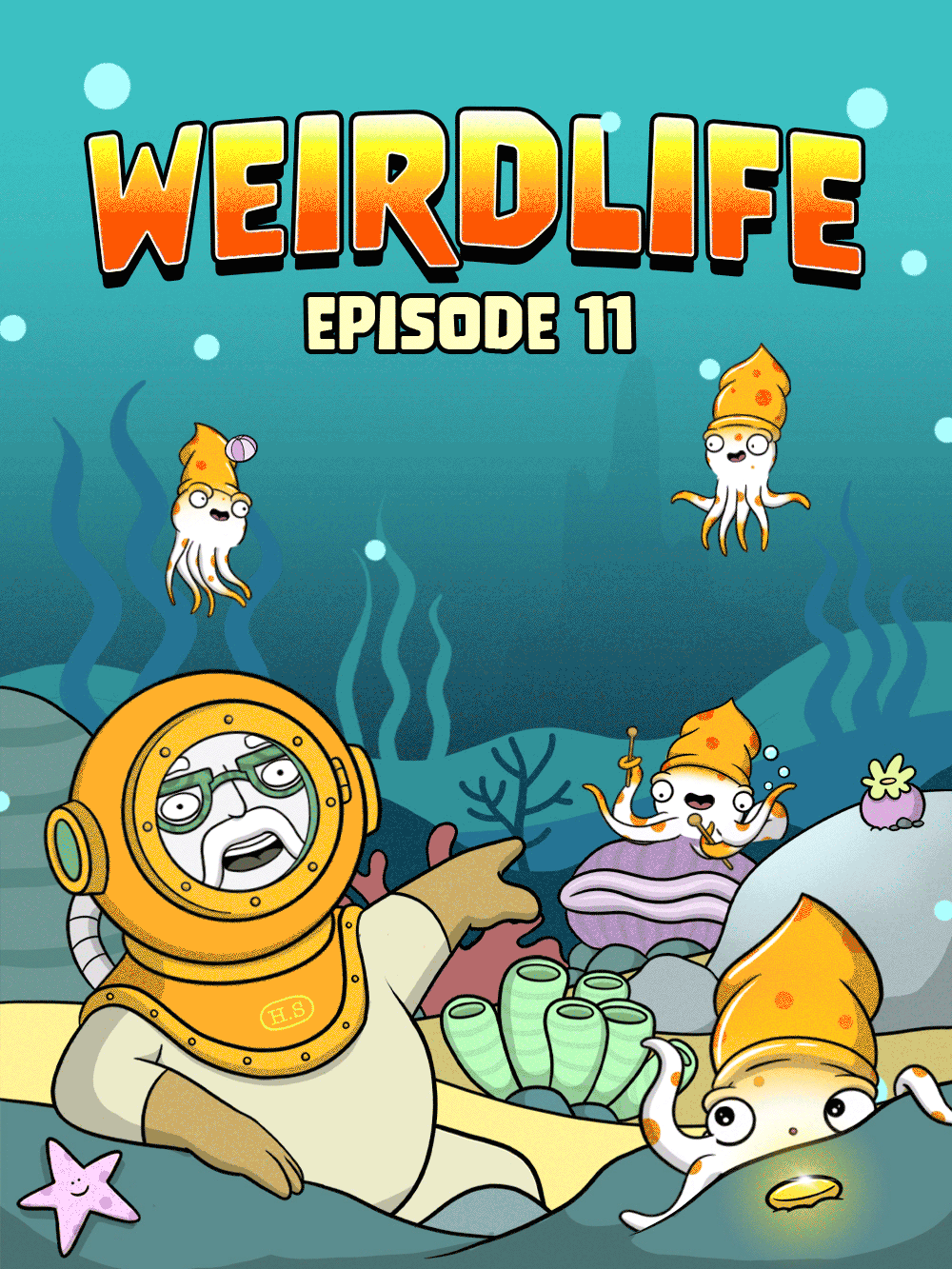 Weirdlife Episode 11 Treasure Squids Portrait Cover