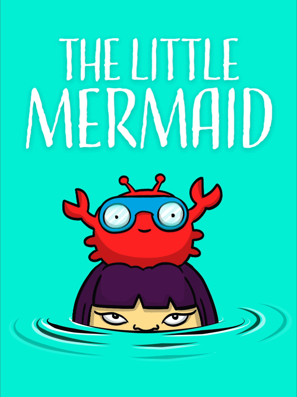 The little mermaid bedtime stories animated children's book cover