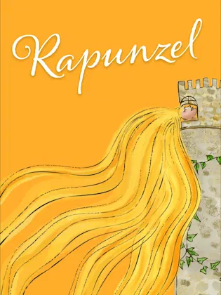 Animated Rapunzel bedtime story children's book cover