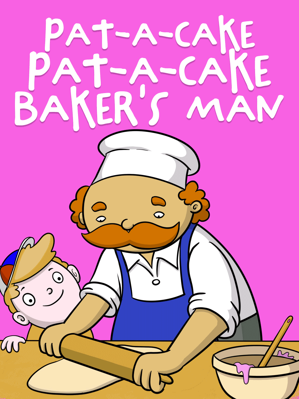 A Pat-A-Cake Pat-A-Cake Baker's Man Nursery Rhyme Animated Cover