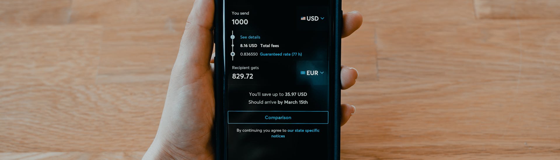 bank transfer vs money transfer app