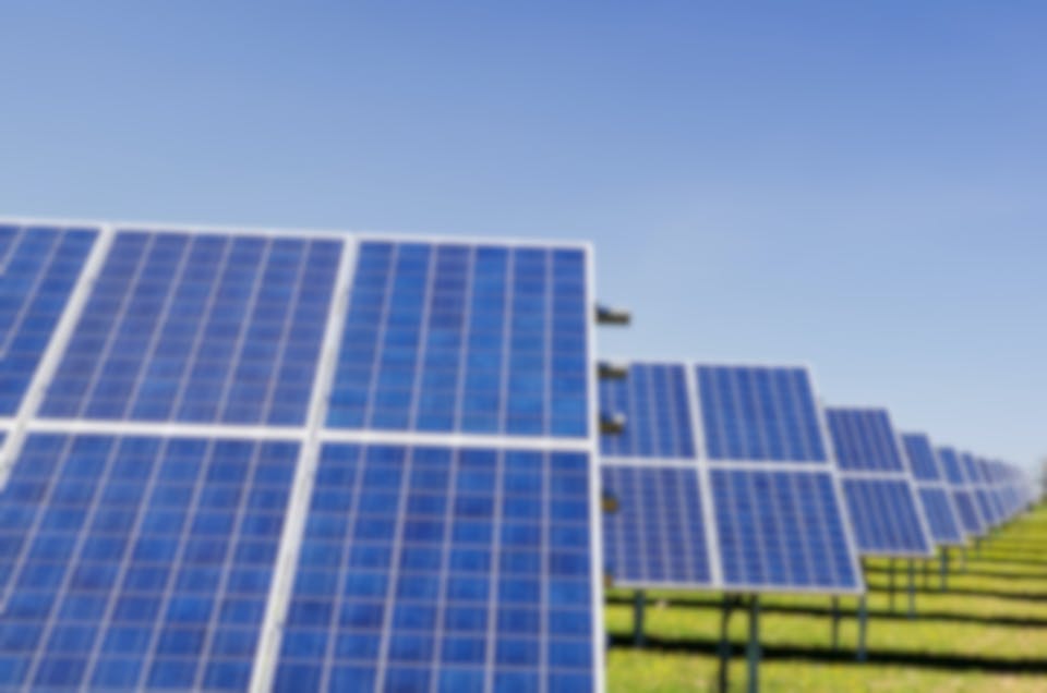 field of solar panels 