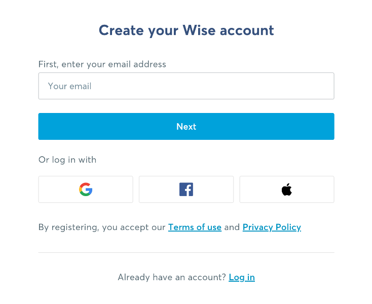 register email address