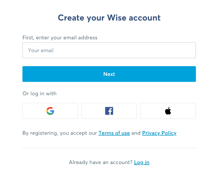 register email address