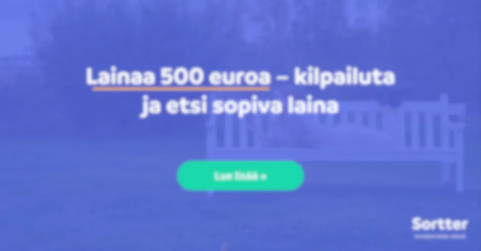 Lainaa 500 euroa