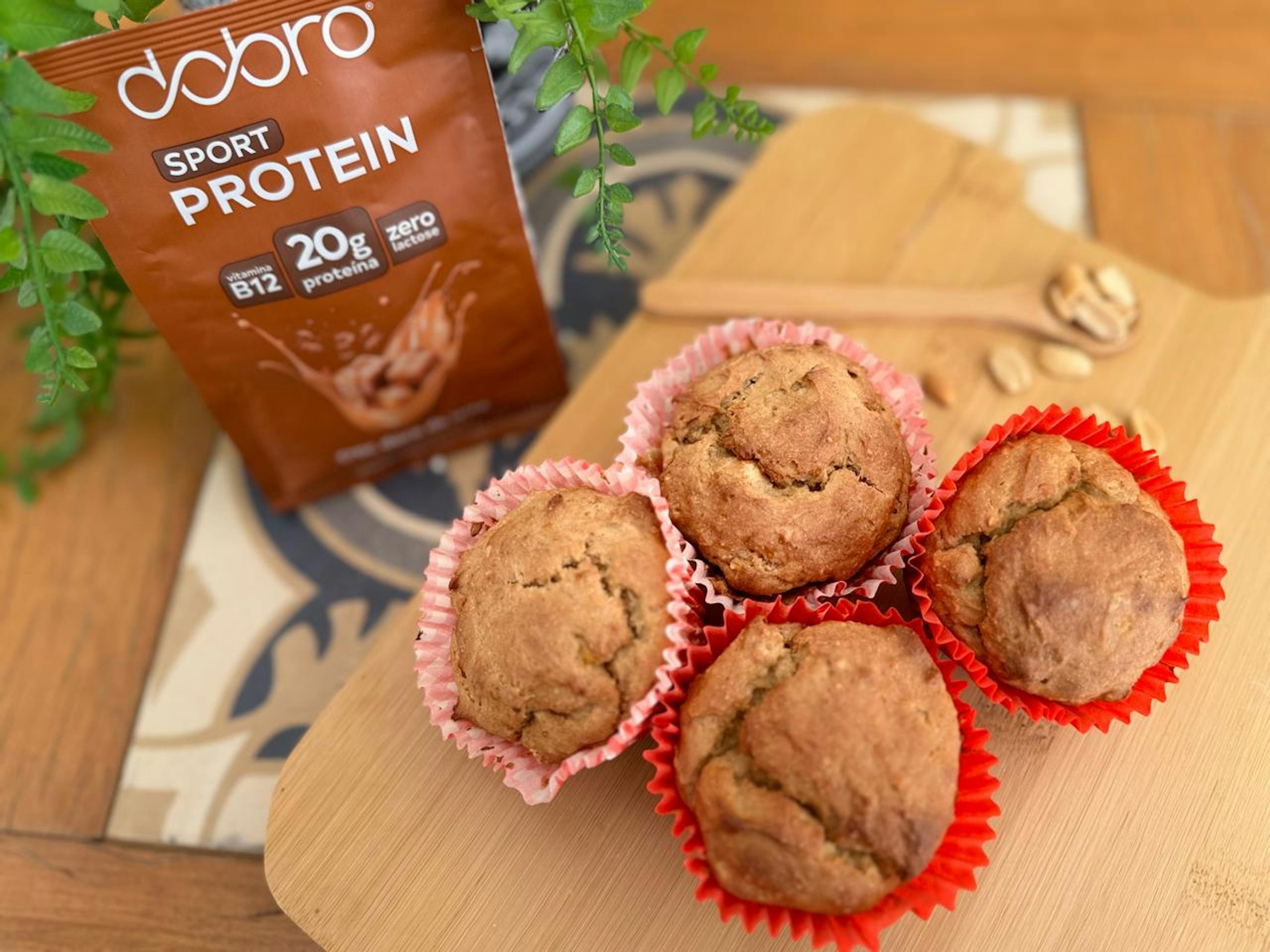 Muffin proteico de doce de leite