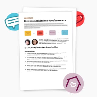 Zoek in jullie aanpak kansen voor zinvolle activiteiten