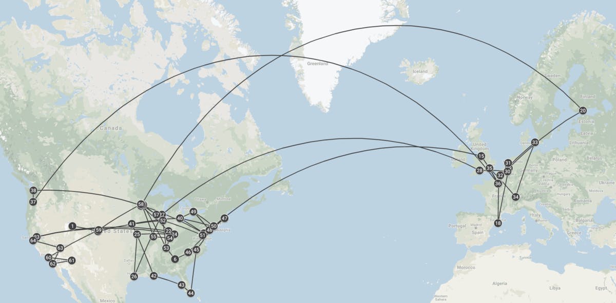 average tour length music