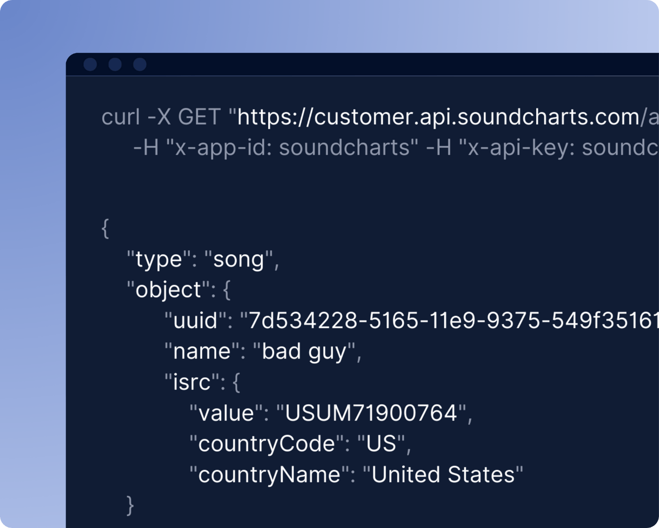 Soundcharts' API