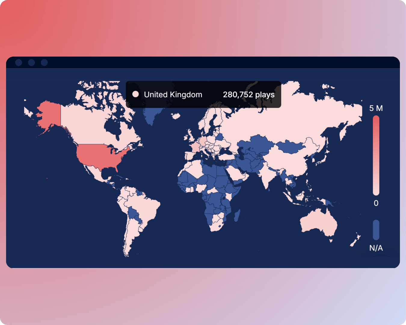 Geographic airplay