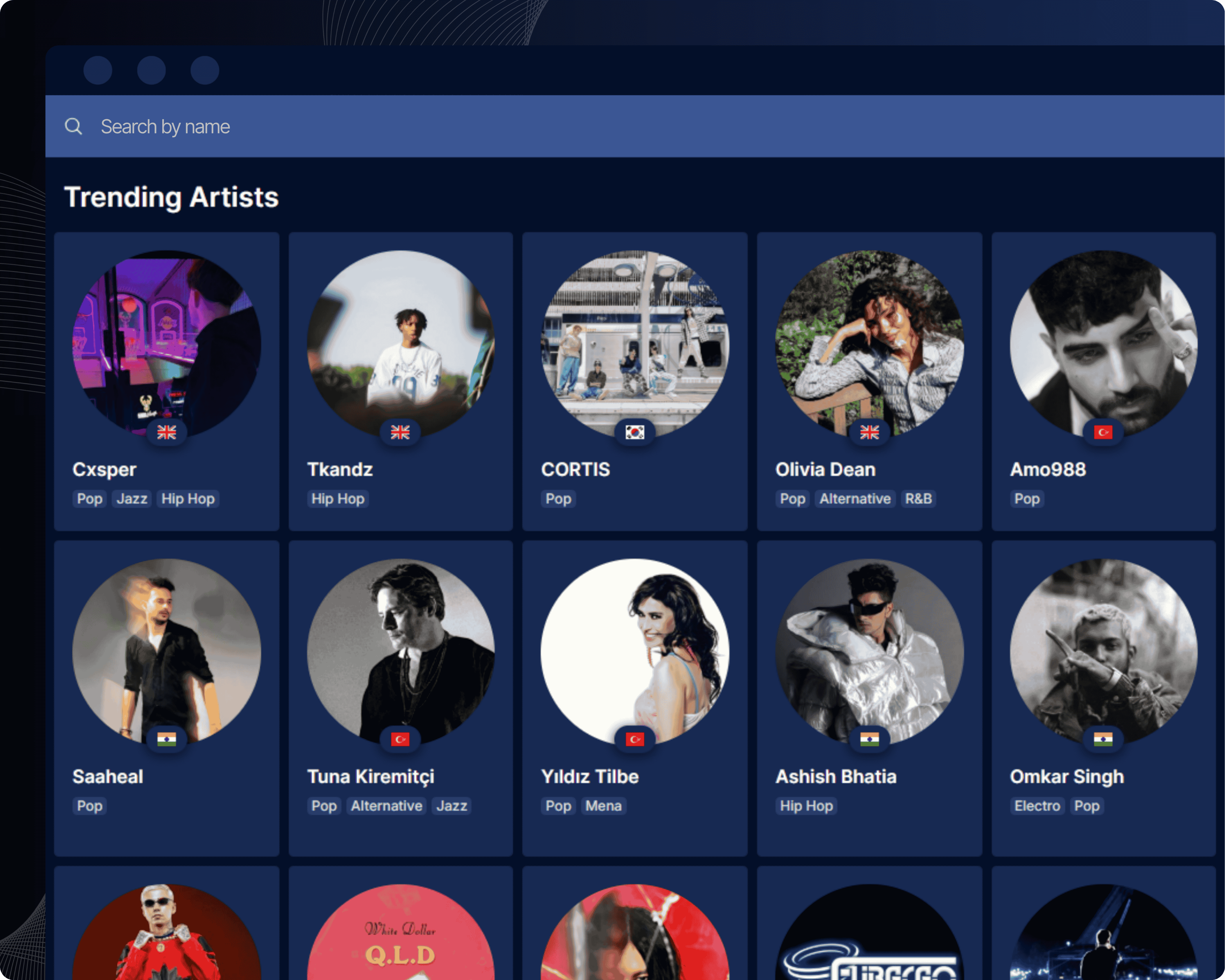 Search artist API