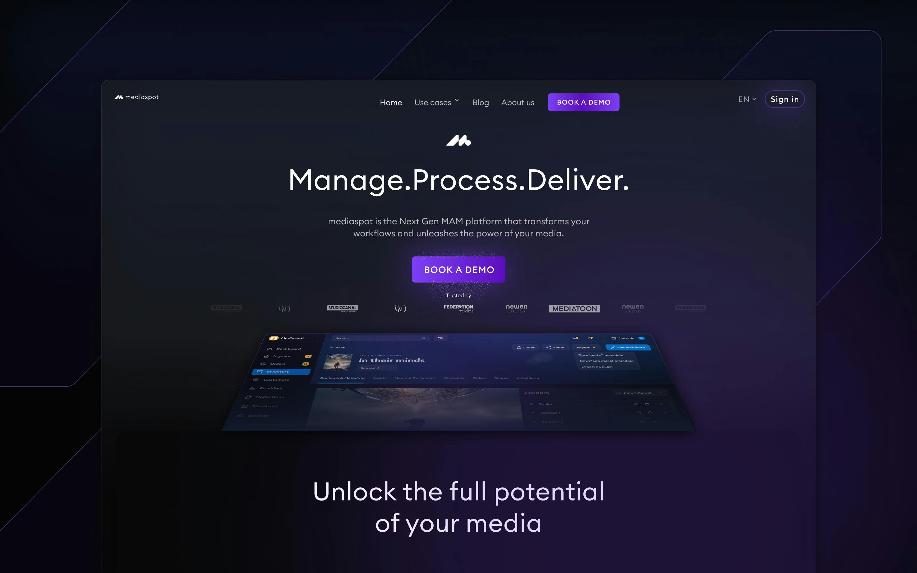 Mediaspot - Software revamp & B2B website 