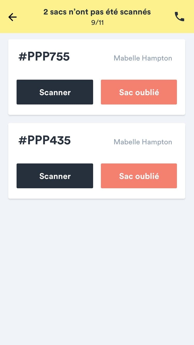 Apollo - App livreurs - Améliorations UX