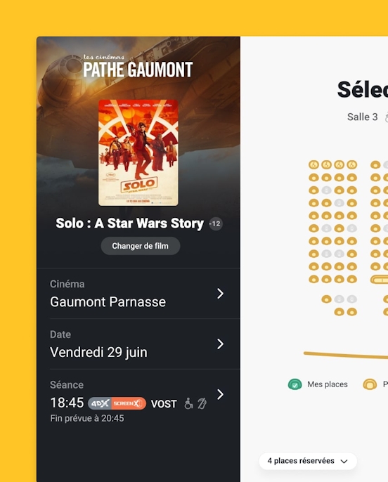 Les cinémas Pathé Gaumont — Tunnel d'achat - Optimisations UX/UI illustration